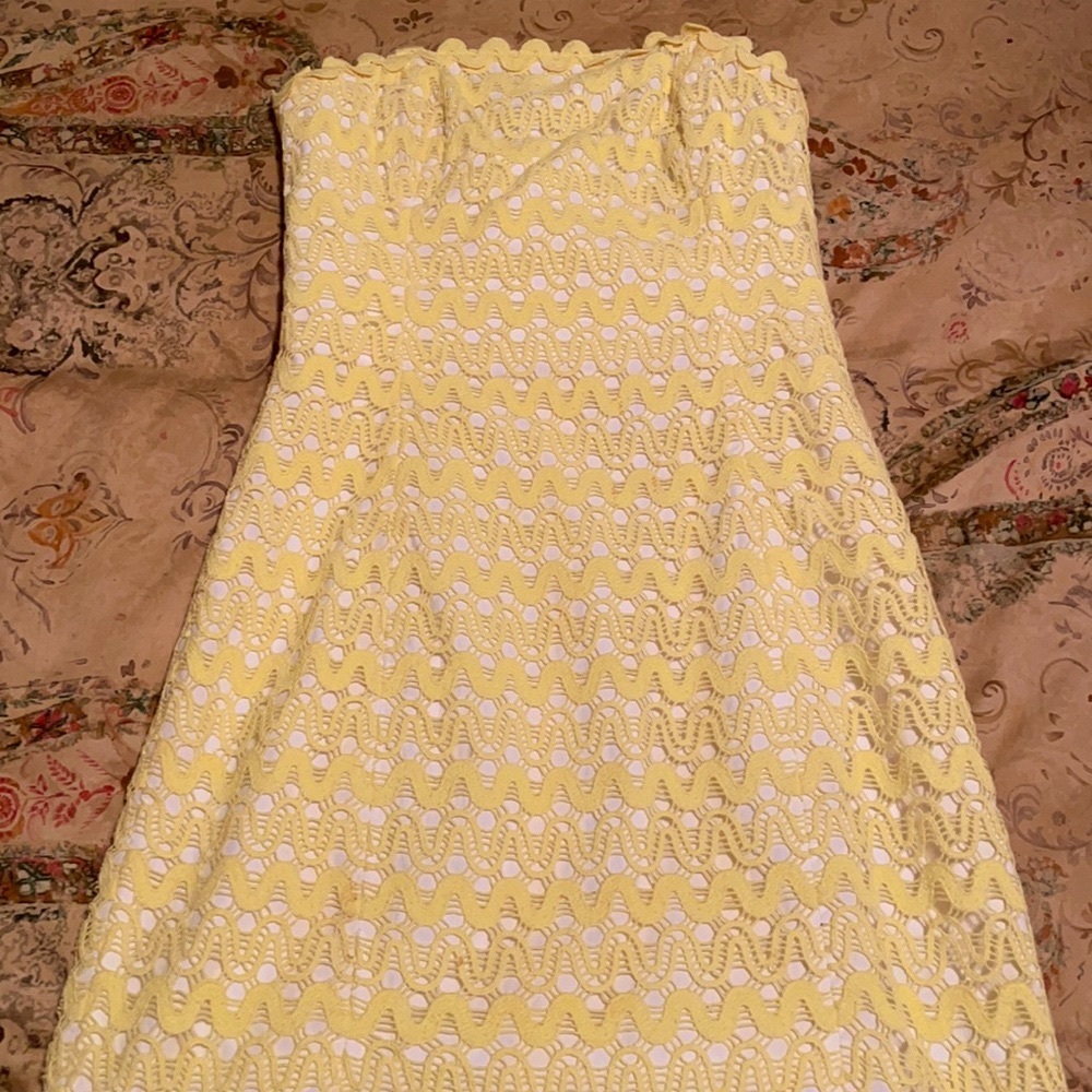Lilly Pulitzer Lakeland Yellow Dress Size 00
